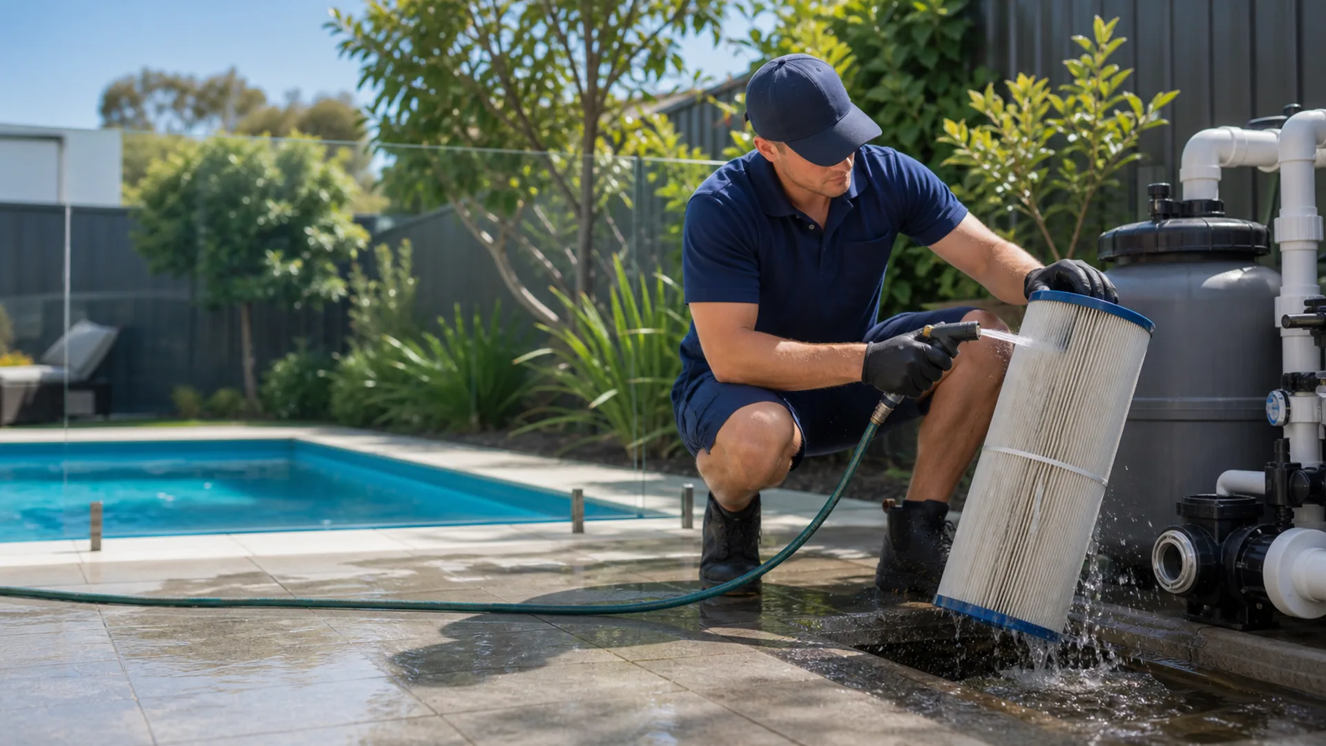 Pool Filter Cleaning Melbourne service image